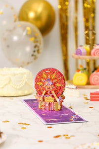 Circus Ferris Wheel 3D Pop Up Card