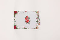 Poinsettia Heart Greeting Card