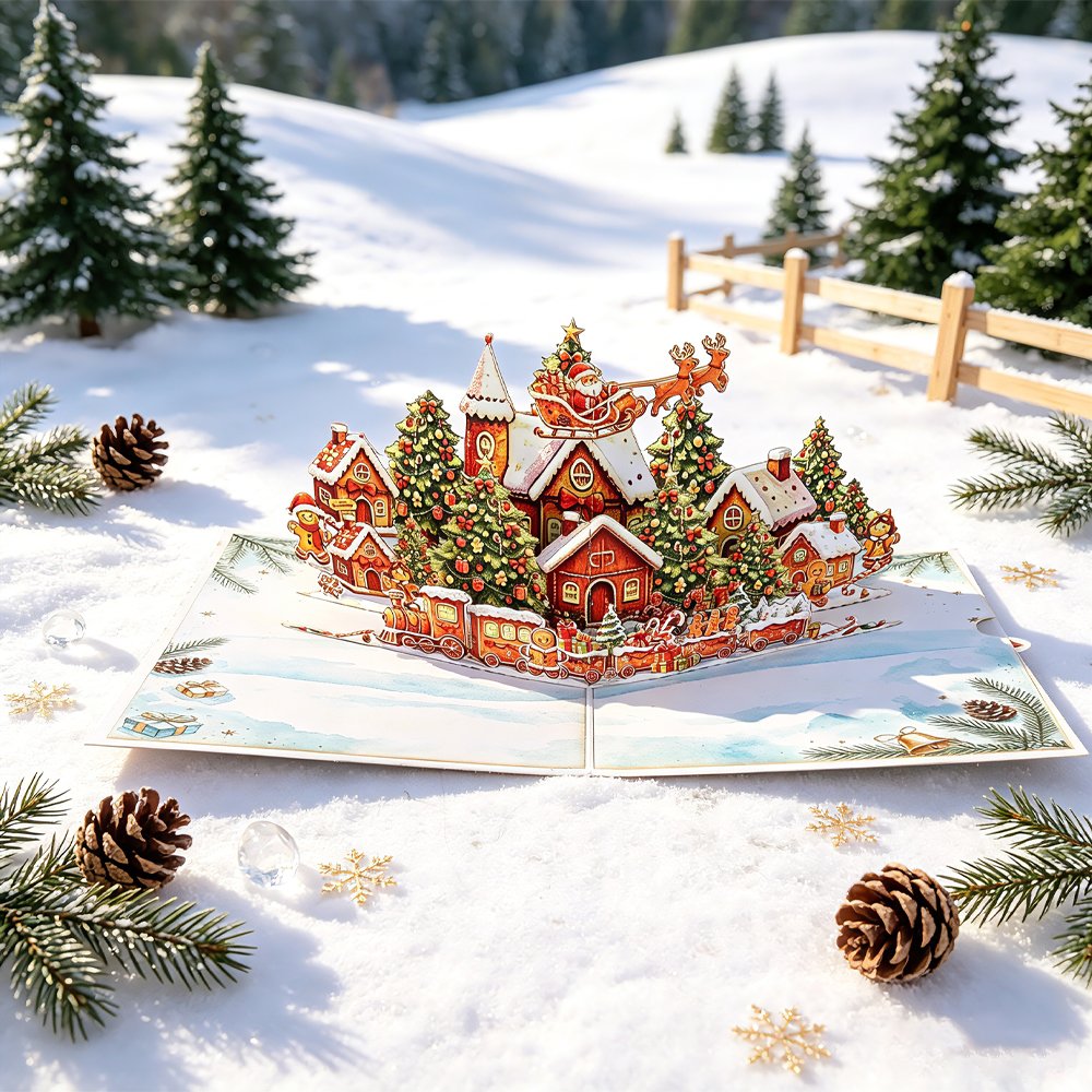 Christmas Gingerbread House Greeting Card