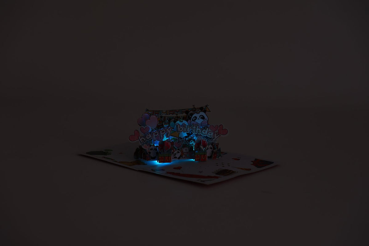 Panda Music 3D Pop Up Card