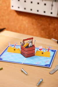 Father's Day Toolbox 3D Pop Up Card
