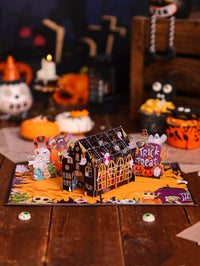 Halloween Cactus Ghost Flip Pop Up Card