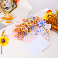 Wheat Floral Branch Greeting Card