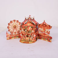 Circus Christmas Double Door Pop Up Card