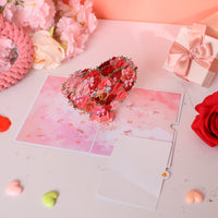 Rose Heart Love 3D Pop Up Card