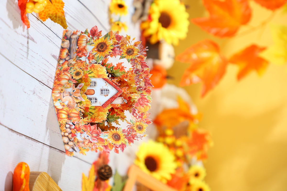 Autumn Forest Cityscape Greeting Card