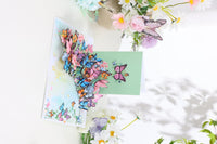 Butterfly Floral Branch Greeting Card