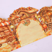 Autumn Gnome Harvest Double Door Pop Up Card