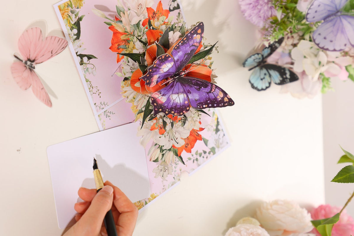 Spring Lily 3D Pop Up Card