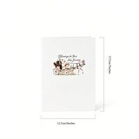 Wedding Horse Carriage Greeting Card