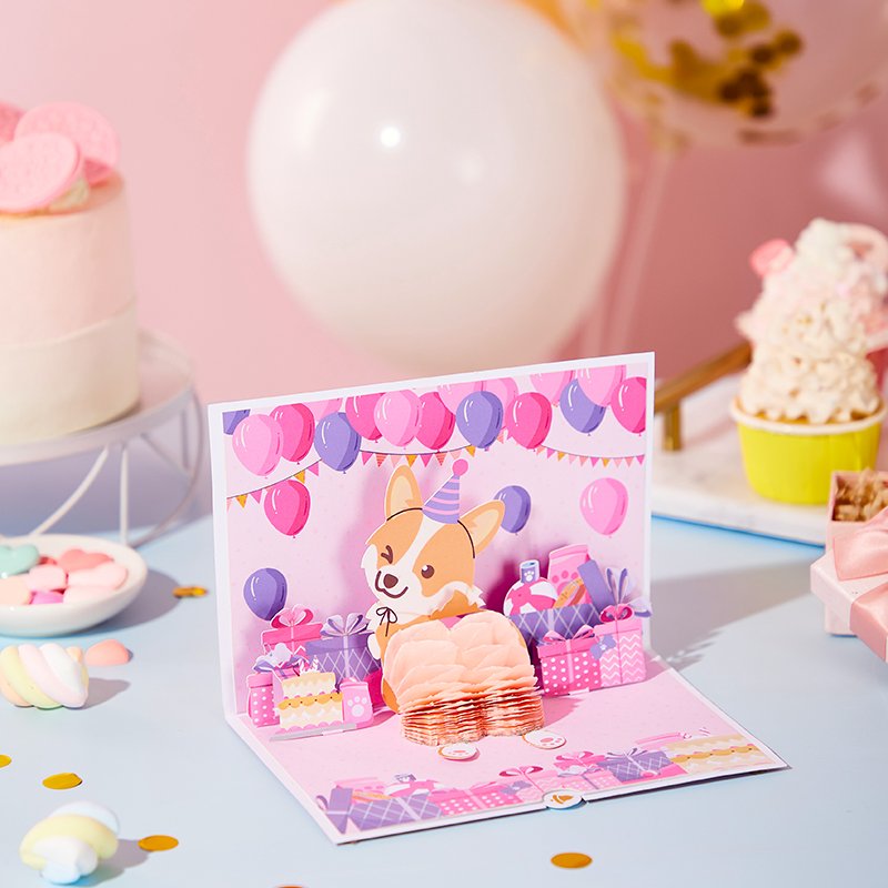 90° Birthday Greeting Card Corgi Butt