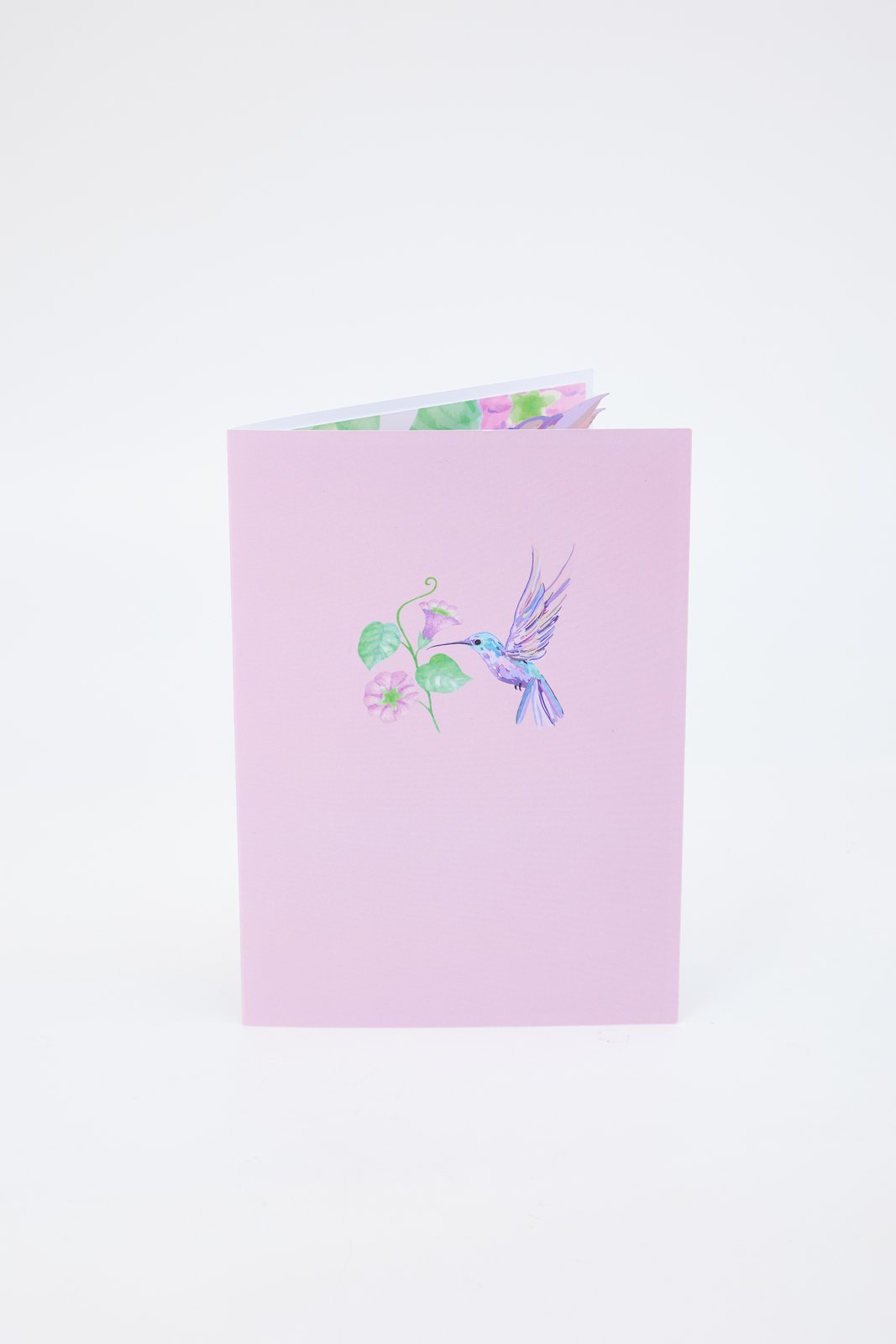 Purple Hummingbird 3D Pop Up Card