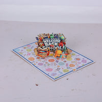Back To School 180° 3D Pop Up Card