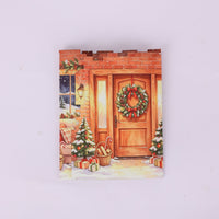 Christmas House Double Door Pop Up Card