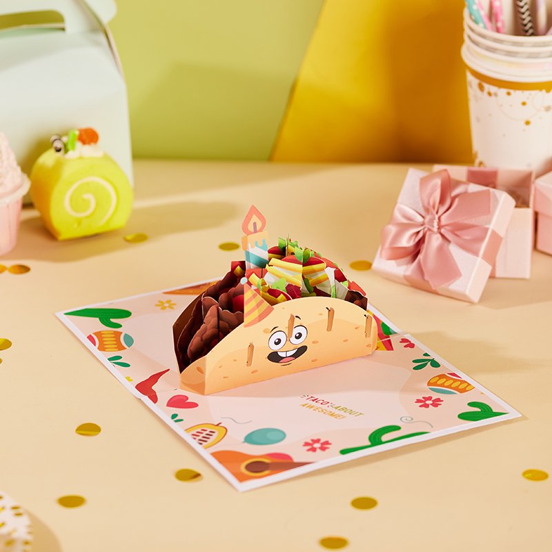 Taco Happy Birthday Greeting Card