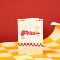 French Fries Food 3D Pop Up Card