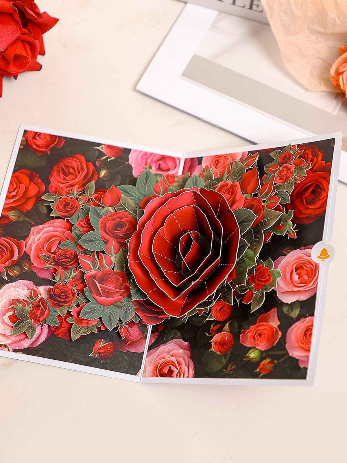 Rose 3D Pop Up Card