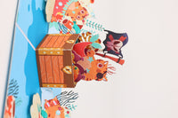 Mermaid Cat 3D Pop Up Card