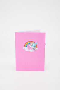 Unicorn Cake 3D Pop Up Card