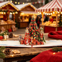 Nutcracker Christmas Tree Greeting Card