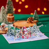 Christmas Tree Woods Greeting Card
