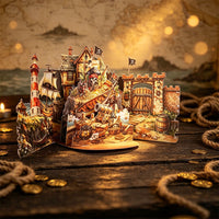 Pirate Theme Double Door Pop Up Card