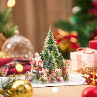 Christmas Santa Claus Jungle Greeting Card