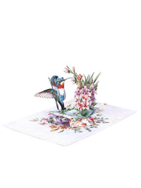 Hummingbird Lily Greeting Card
