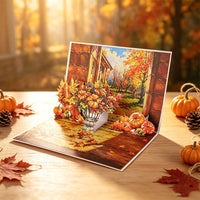 Autumn Thanksgiving 90° Greeting Card