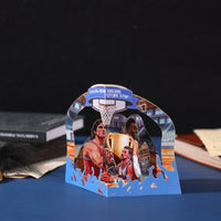 Basketball Superstar Theme Ornament Greeting Card