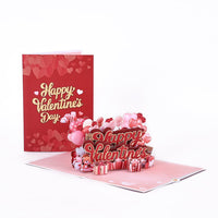 Valentine's Day Happy Heart 3D Pop Up Card