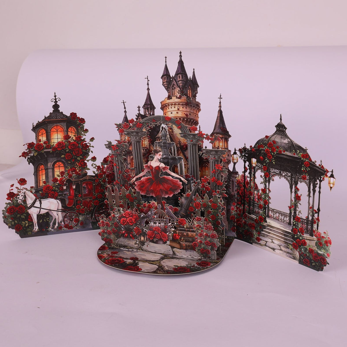 Gothic Garden Double Door 3D Pop Up Card