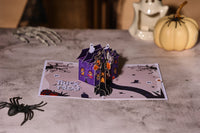 Halloween Haunted House Greeting Card