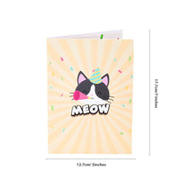 Cat Birthday Pop Up Card