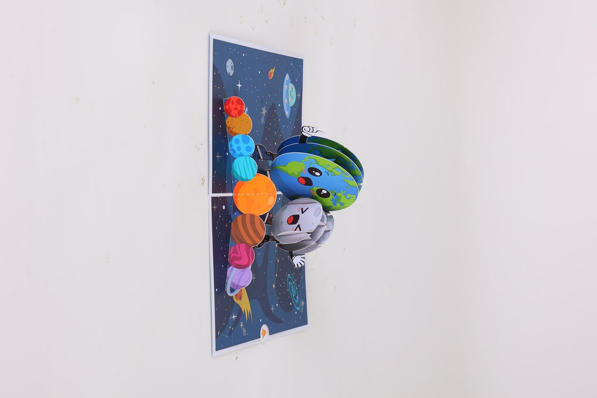 Planet 3D Pop Up Card