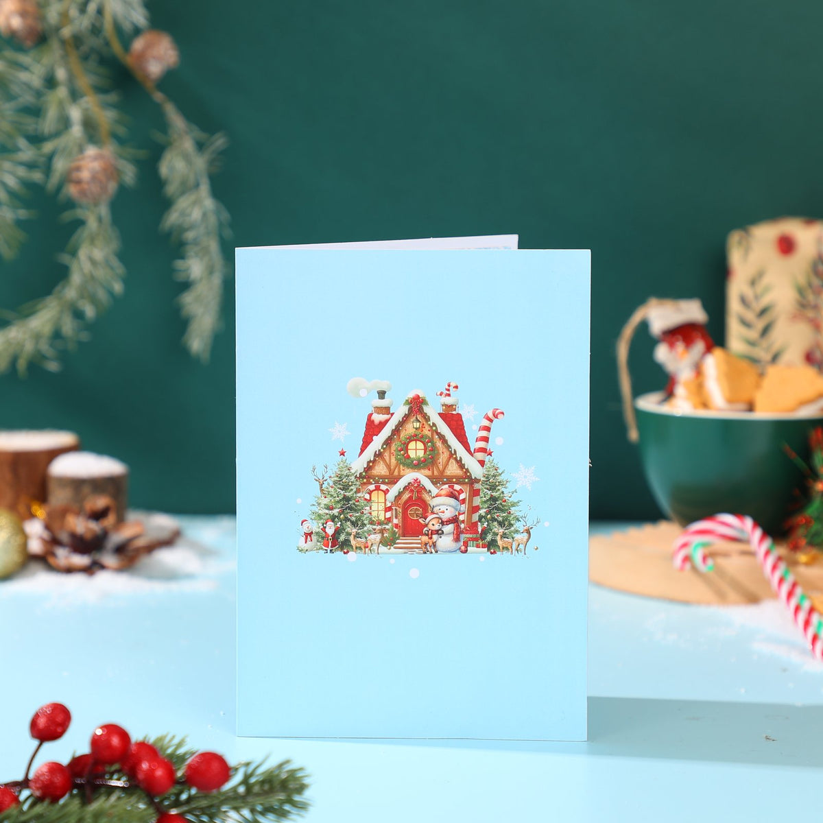 Gingerbread House 3D Pop Up Card