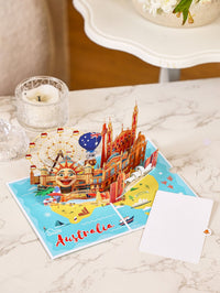 Australia City 3D Pop Up Card