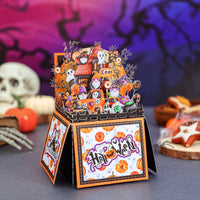 Halloween Gnome Box Orange Card