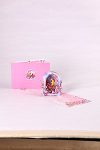 Arch Cherry Blossom Bird Greeting Card