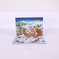 Santa Claus Skiing Greeting Card