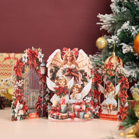 Christmas Floral Door 3D Pop Up Card