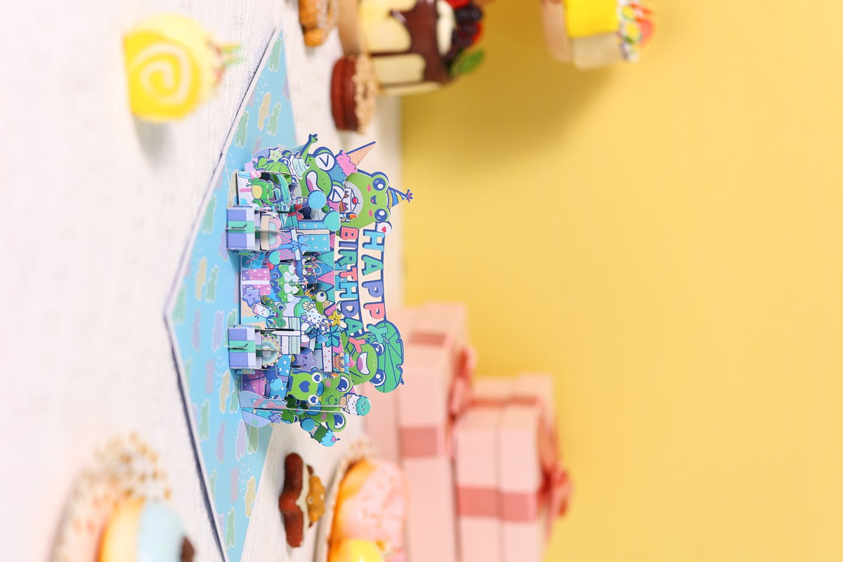 Birthday Frog 3D Pop Up Card