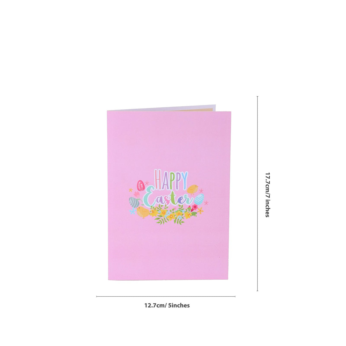 Easter Egg Floral Wreath Greeting Card