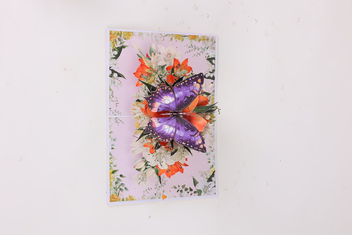 Spring Lily 3D Pop Up Card
