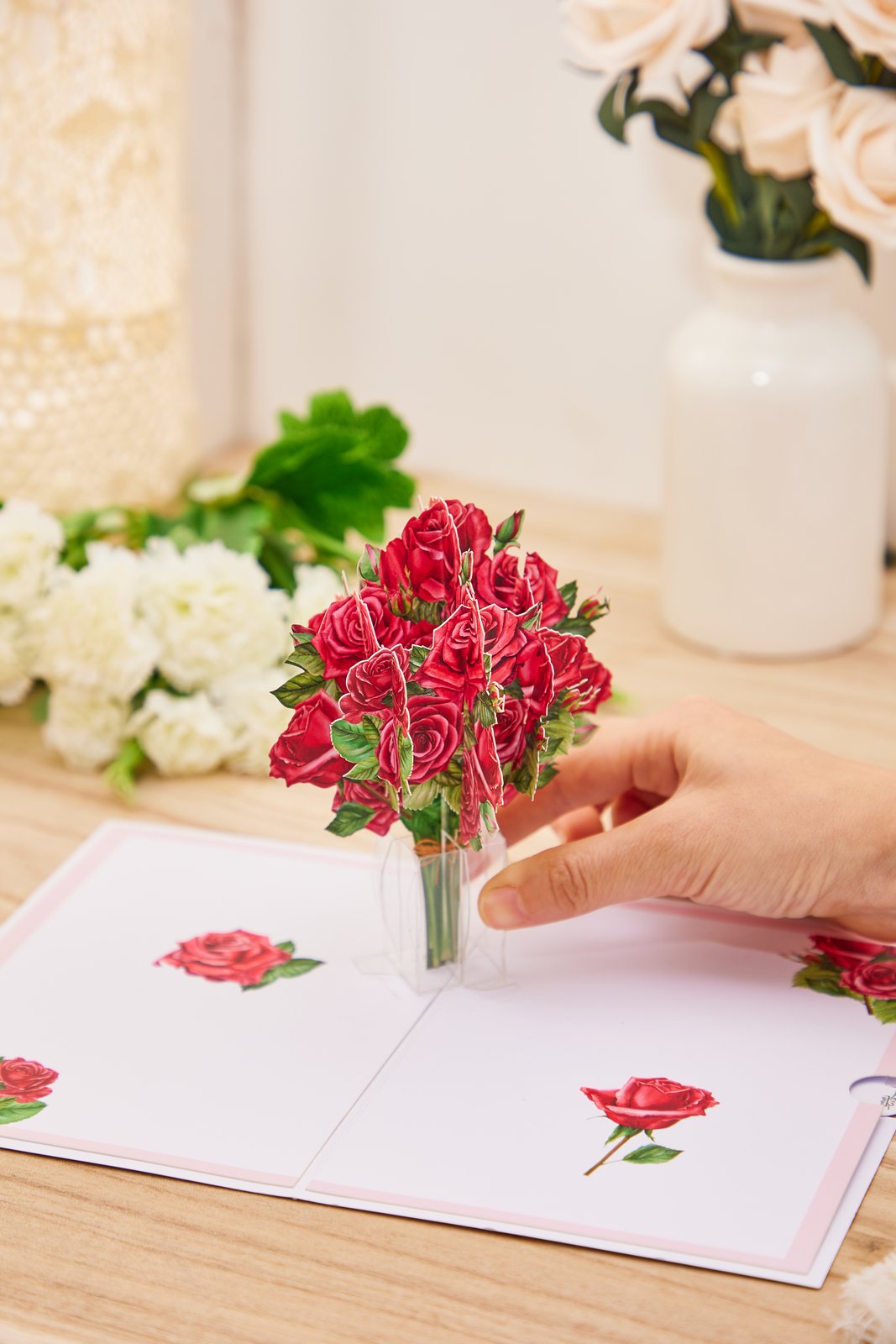 Rose Vase Pop Up Card