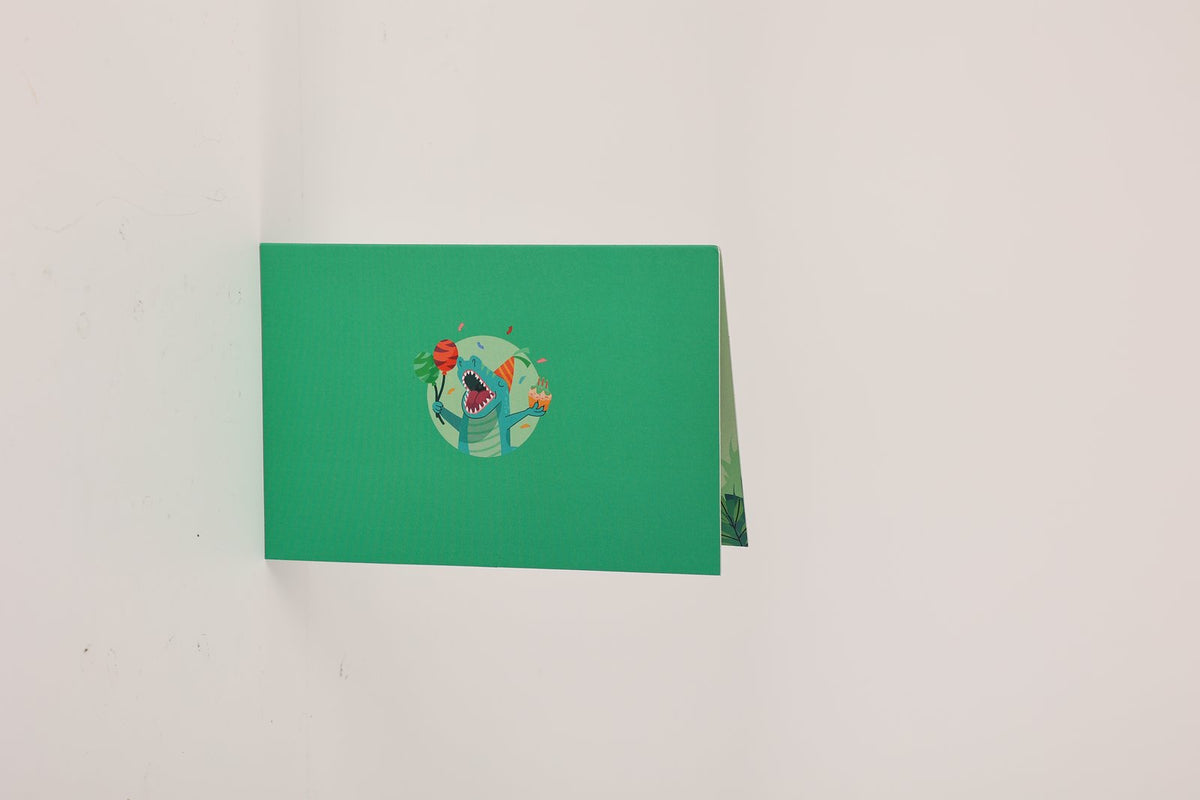 Dinosaur 90° Birthday Greeting Card