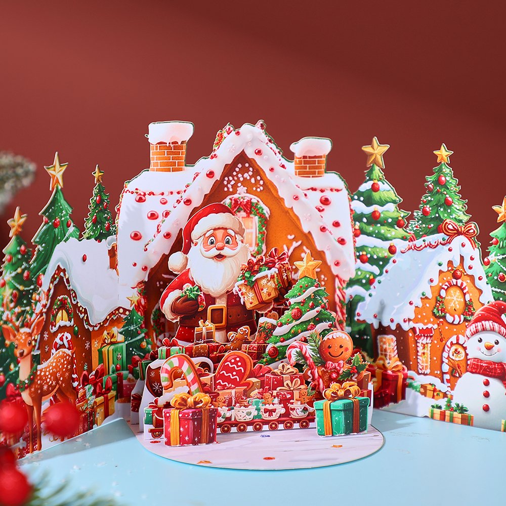Gingerbread House Message Greeting Card
