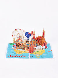 Australia City 3D Pop Up Card