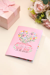 Mother's Day Letter Flower Pop Up Card