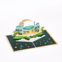 Ramadan Eid Mubarak City Greeting Card